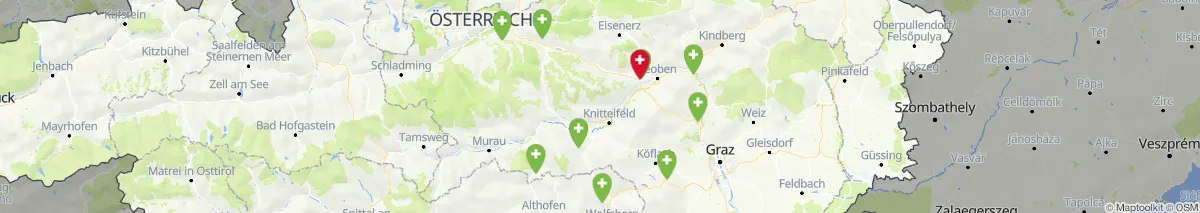 Kartenansicht für Apotheken-Notdienste in der Nähe von Mautern in Steiermark (Gemeinde, Steiermark) (57)
